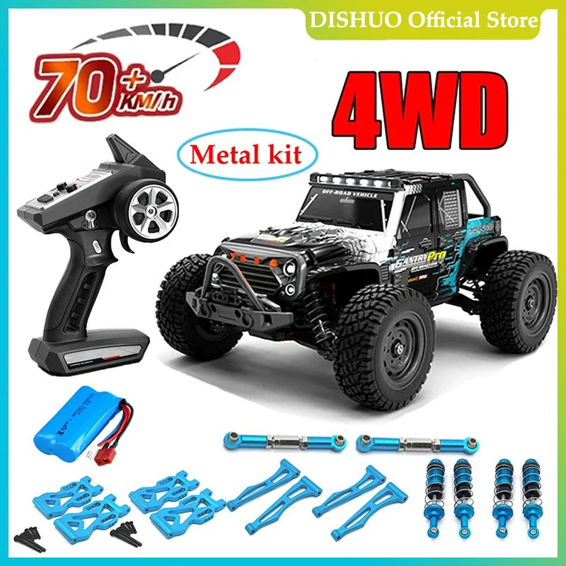 16103PRO 1:16 4WD RC Car with LED 2.4G Remote Control Cars 70KM/H High Speed Drift Monster Truck for Kids VS Wltoys 144001 Toys