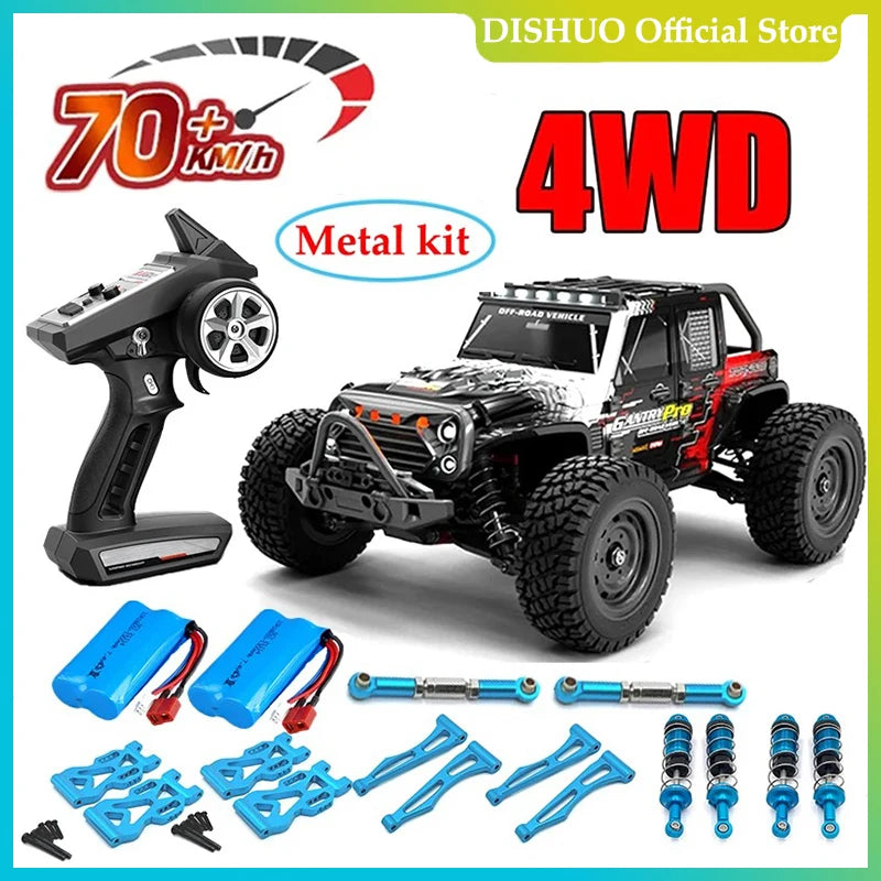 16103PRO 1:16 4WD RC Car with LED 2.4G Remote Control Cars 70KM/H High Speed Drift Monster Truck for Kids VS Wltoys 144001 Toys